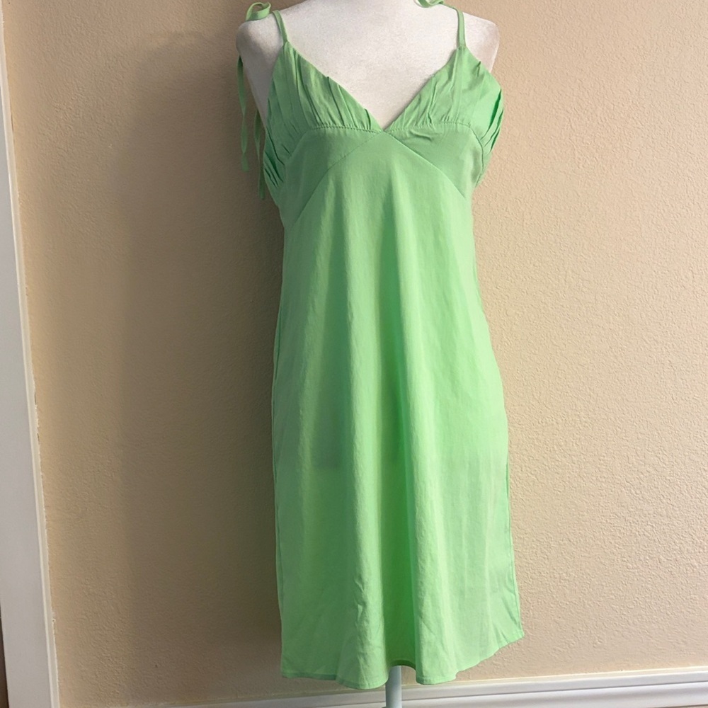 Chic Light Green Mini Dress